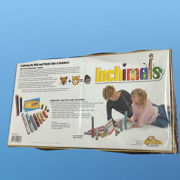 Fat Brain Toy Co Inchimals­ Learning Wooden Math Game Toy - Picture 10 of 11